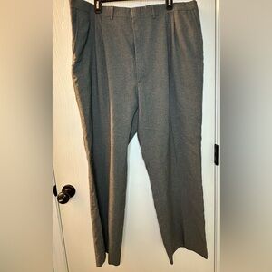 Flexslax gray straight leg dress pants men’s‎ 42x30 side back pockets